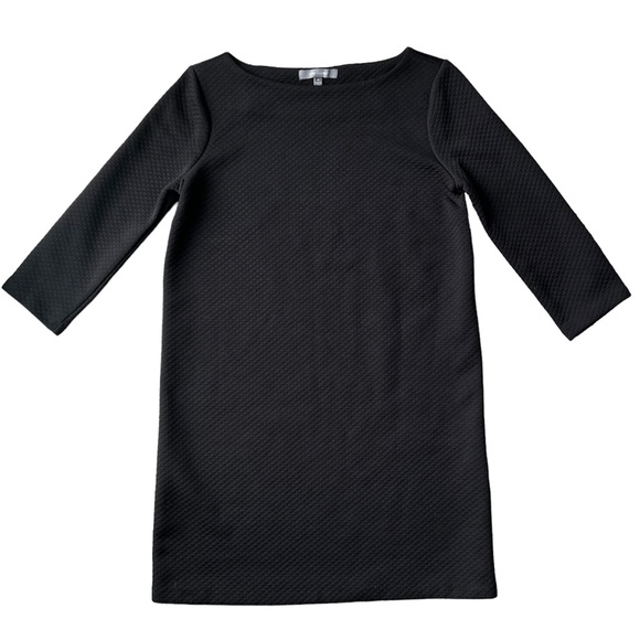 Daisy Fuentes Black Quilted Shift Dress | Size Medium - Picture 4 of 11